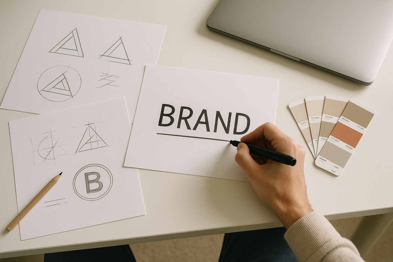 Designer collaborating